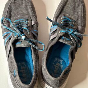 Keds gray and blue ortholite athletic shoes women’s size 7
